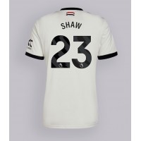 Manchester United Luke Shaw #23 Tretí futbalový dres 2024-25 Krátky Rukáv